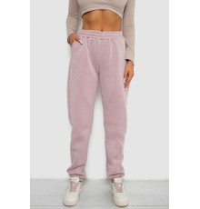 Спортивні штани жіночі на флісі, колір пудровий, 238R58671