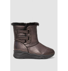 Уггі жіночі зі штучним хутром всередині, колір коричневий, 131R7413.