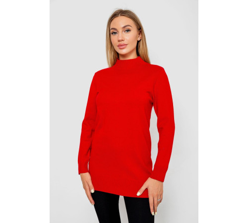 Свитер женский однотонный, цвет красный, 244R5550