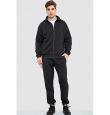 Спорт чоловічий костюм на флісі, колір чорний, 244R967