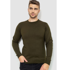 Светр чоловічий однотонний, колір хакі, 161R1770-1