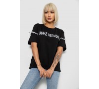 Футболка женская с принтом, цвет черный, 244R2351