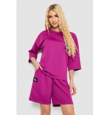 Костюм жіночий однотонний, колір фуксія, 238R116