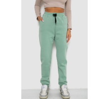 Спортивні штани жіночі на флісі, колір м'ятний, 238R57020