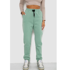 Спортивные штаны женские на флисе, цвет мятный, 238R57020