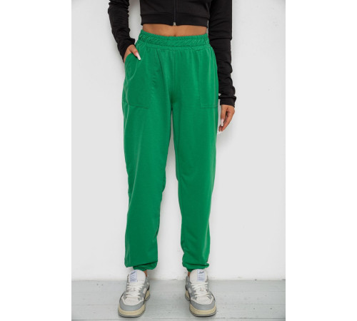 Спортивные штаны женские, цвет зеленый, 238R347-1