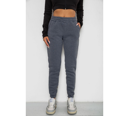 Спортивные штаны женские на флисе, цвет серый, 238R57012