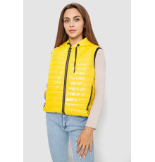 Жилетка женская дутая, цвет желтый, 102R380