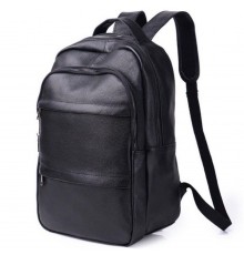 Чоловічий рюкзак для ноутбука та документів 28х42х18, сумка на спину з натуральної шкіри Tiding Bag B2-37342A