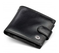 Мужское портмоне из натуральной кожи ST Leather В104 Черный