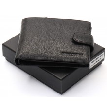 Чорне шкіряне портмоне з відділом для документів Marco Coverna MCBK10-805