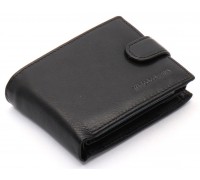 Черное мужское портмоне из натуральной кожи с визитницей Marco Coverna MC-2057H-1
