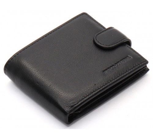 Чорне класичне портмоне з натуральної шкіри Marco Coverna MC-2003-1