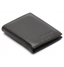Чорне маленьке портмоне на магніті з затискачем MARCO COVERNA MC-101Н-1