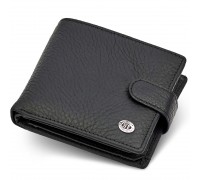 Чоловіче портмоне з натуральної шкіри ST Leather ST153 чорний