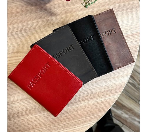 Шкіряна обкладинка для паспорта з написом 1940