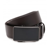 Пасок шкіряний для чоловіка 125×3.5 / ремінь на штани, коричневий