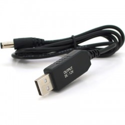 Кабель питания USB to DC 5.5x2.5mm 12V 1.0m OEM Voltronic (KPFR/5-12)