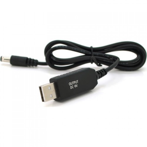 Кабель питания USB to DC 5.5x2.5mm/(5.5x2.1mm) 9V 1.0m OEM Voltronic (KPFR/5-9)